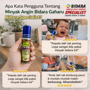 Testimoni Minyak Angin Bidara Gaharu?